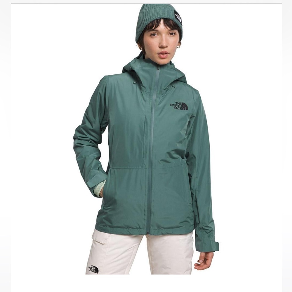 New The North Face Thermoball Eco Snow 3-In-1 Triclimate Coat in Dark Sage